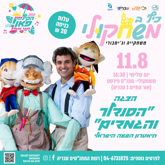 תמונת מופע: כיף במשחקולי - הצגה ״הסנדלר והגמדים״